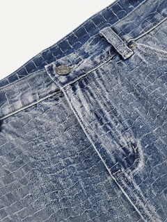OYL-Lab Textured Grid  Baggy Jorts