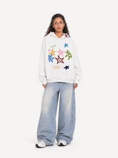 OYL-Lab Multicolor Star Towel Embroidered Hoodie