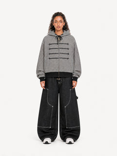 OYL-Lab Contrast Stitch Baggy Carpenter Jeans