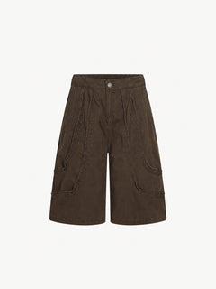 OYL-Lab Deconstructed Seam Panel Cargo Shorts