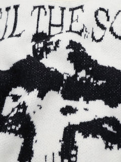 OYL-Lab Cross Figure Jacquard Crewneck Sweater
