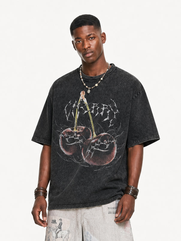 [Copy][Copy][Copy][Copy][Copy][Copy][Copy][Copy][Copy][Copy][Copy]OYL-Lab Waffle Rib Distressed Letter Print Tee