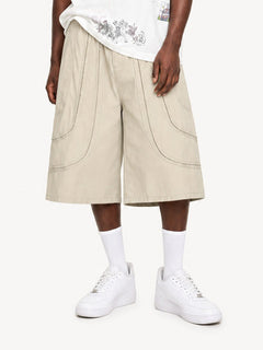 OYL-Lab Deconstructed Seam Panel Cargo Shorts