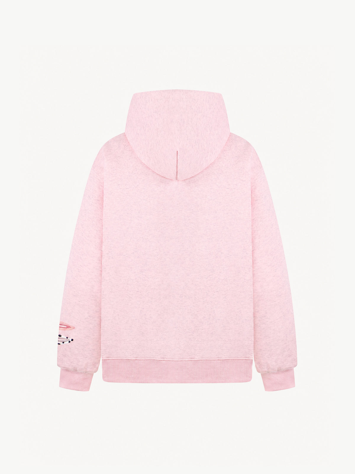 OYL-Lab 3D Hair Clip Decor Zip Up Hoodie