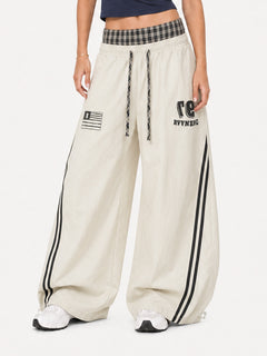 [Copy]OYL-Lab Pink Leopard Print Embroidery Sweatpants