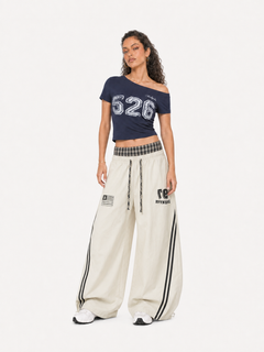 [Copy]OYL-Lab Pink Leopard Print Embroidery Sweatpants