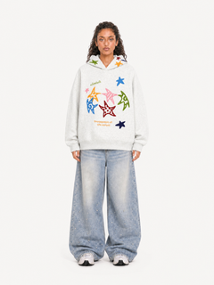 OYL-Lab Multicolor Star Towel Embroidered Hoodie