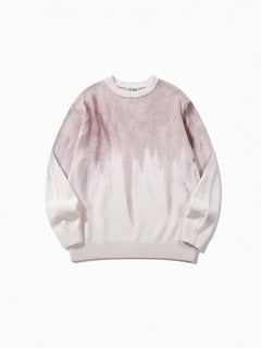 OYL-Lab Gradient Tie‑Dye Crewneck Sweater
