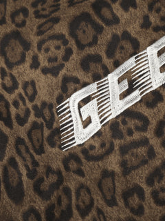 OYL-Lab Oversized Leopard Print Bomber Jacket