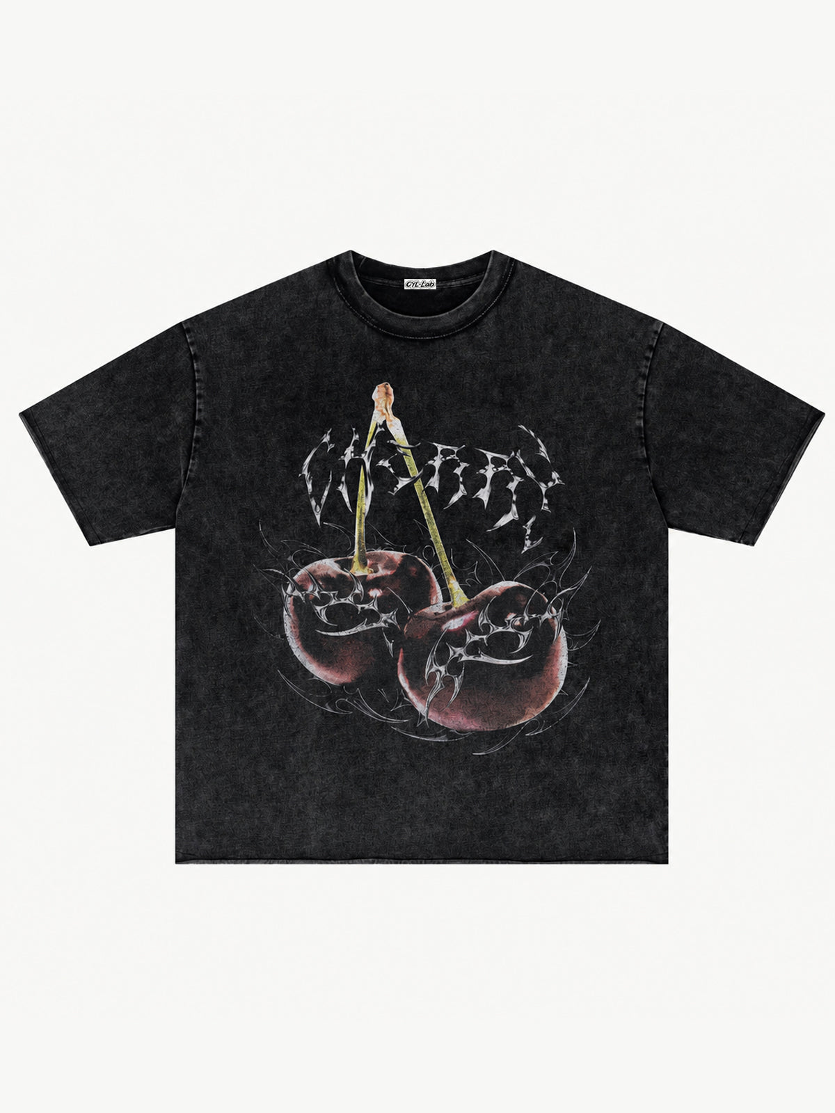 [Copy][Copy][Copy][Copy][Copy][Copy][Copy][Copy][Copy][Copy][Copy]OYL-Lab Waffle Rib Distressed Letter Print Tee