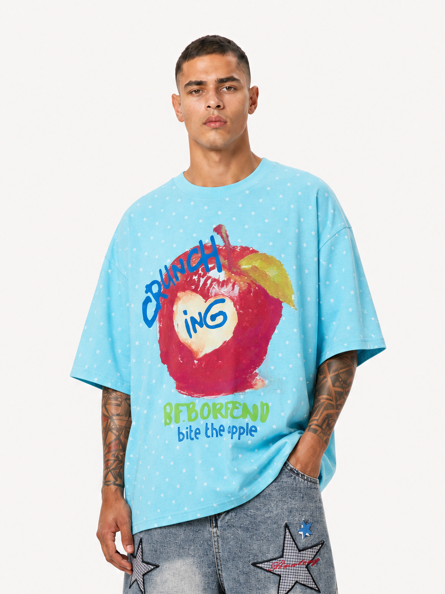 OYL-Lab Star All Over Apple Graphic Tee