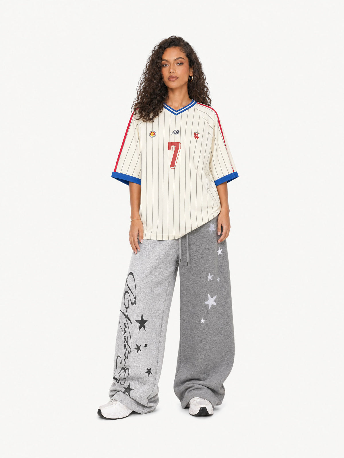 OYL-Lab Two-Tone Split Baggy Sweat Pants