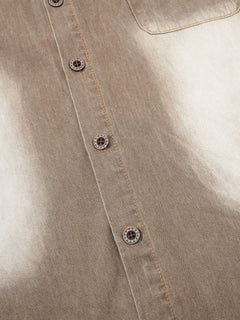 OYL-Lab Gradient Bleach Washed Short Sleeve Shirt