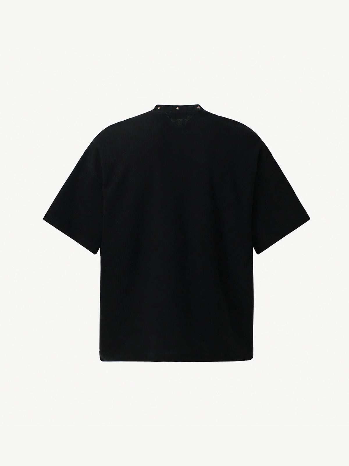 OYL-Lab Stud Collar Cross Figure  Waffle Tee