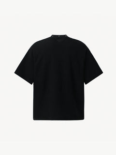 OYL-Lab Stud Collar Cross Figure  Waffle Tee