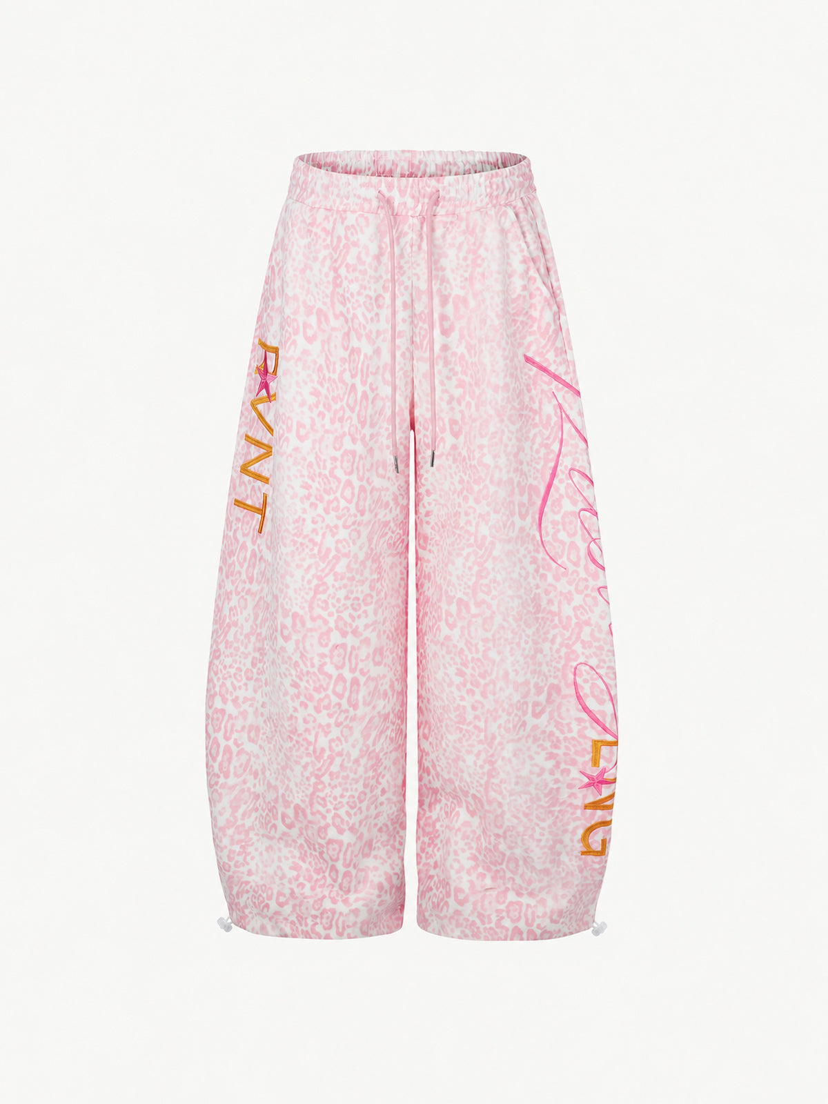 [Copy]OYL-Lab Faux Denim Vintage Patchwork Print Pants