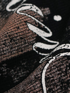 OYL-Lab Waffle Knit Cross Vintage Tee