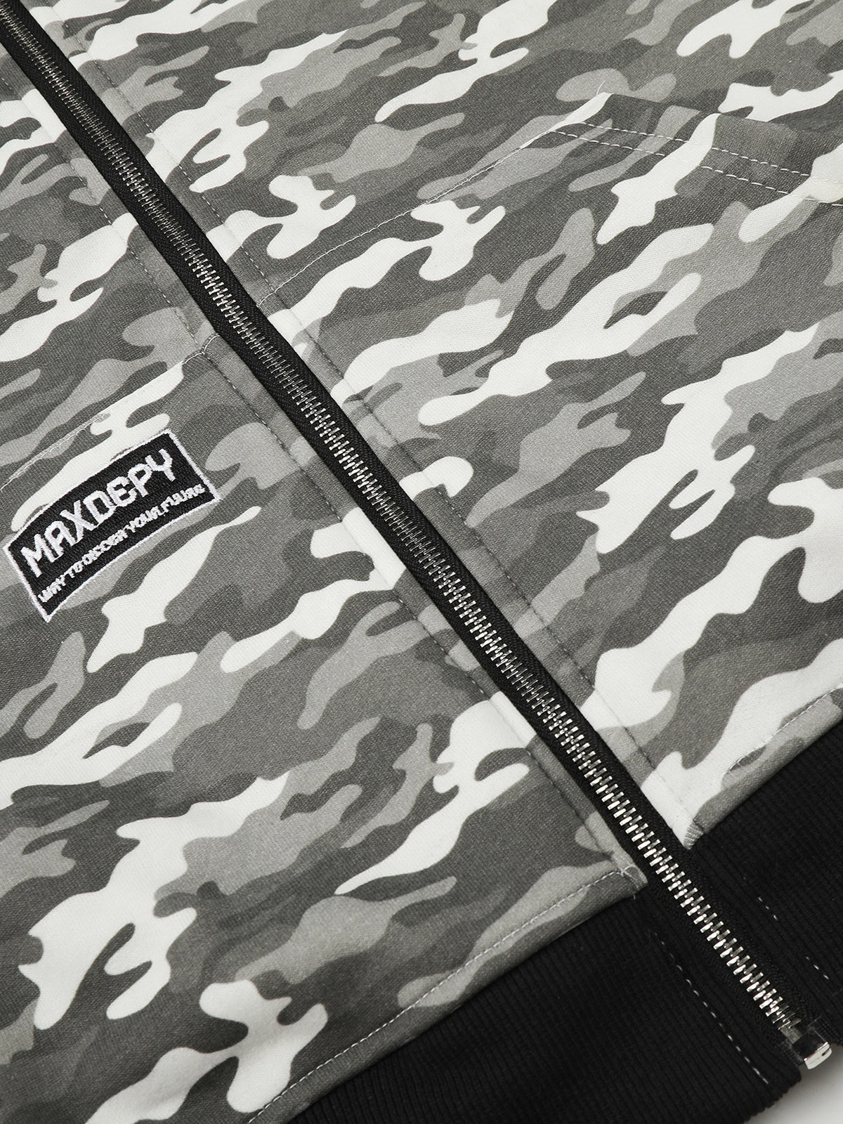 OYL-Lab Camo Panel Zip Up Hoodie