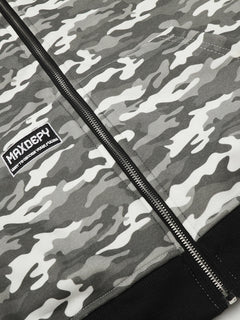 OYL-Lab Camo Panel Zip Up Hoodie