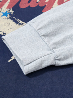 OYL-Lab Vintage Star Print Acid Wash Sweatshirt