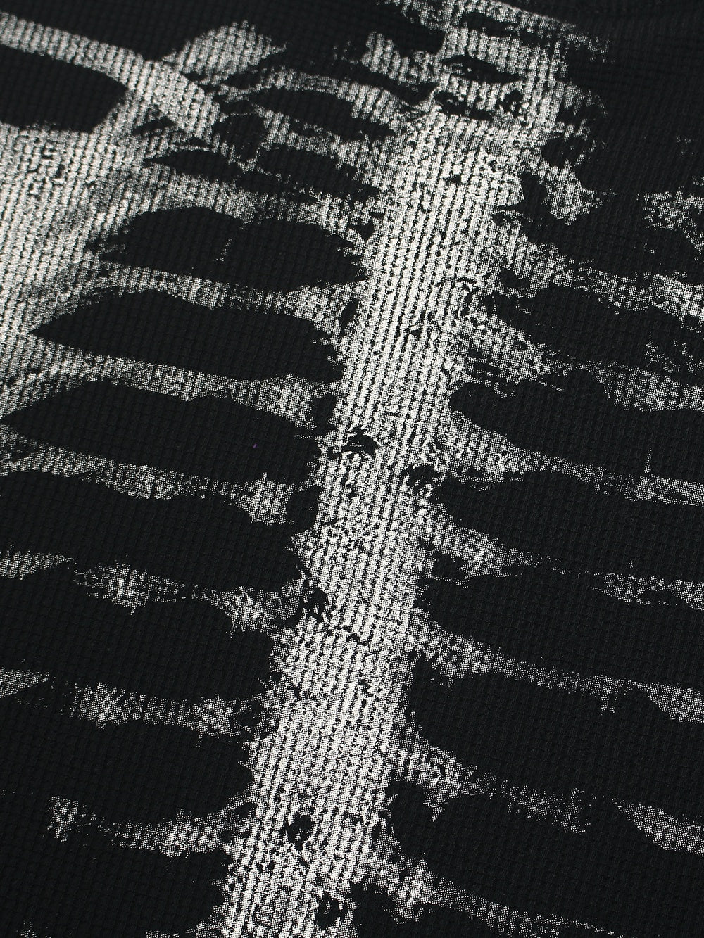 OYL-Lab Waffle Knit Skeleton Graphic Tee