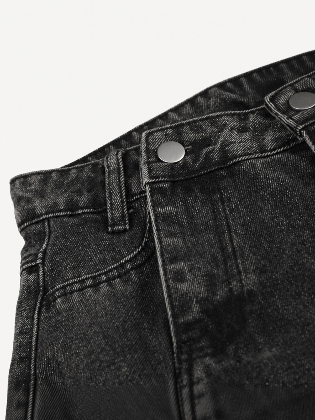 [Copy][Copy]OYL-Lab Star Patch Washed Denim Jorts