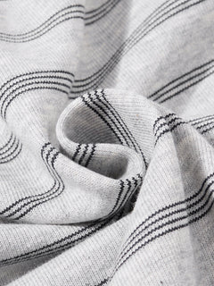 OYL‑Lab Striped Full‑Zip Cropped Hoodie