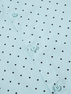OYL-Lab Polka Dot Anime Embroidery Long Sleeve Shirt