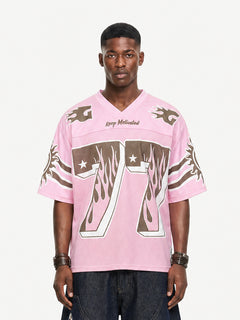 OYL-Lab Mesh Flame 77 Graphic Jersey Tee
