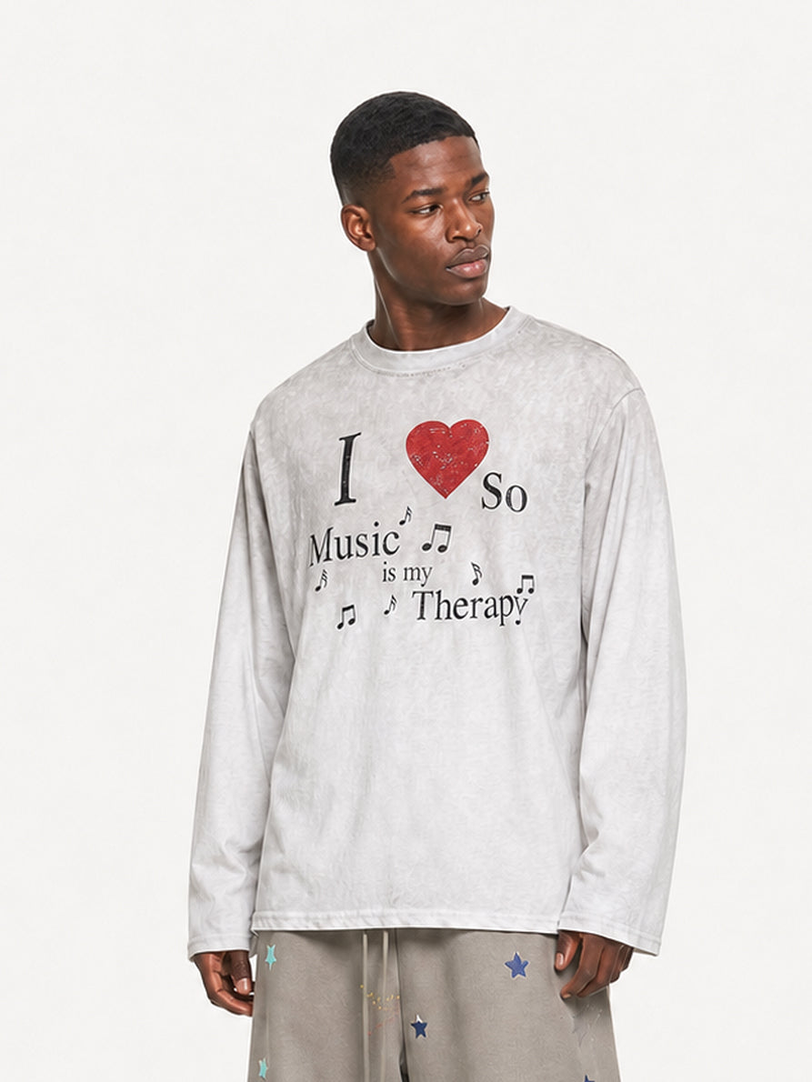 [Copy][Copy][Copy][Copy]OYL-Lab Vintage Fake Two Piece Long Sleeve Tee