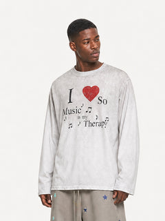 [Copy][Copy][Copy][Copy]OYL-Lab Vintage Fake Two Piece Long Sleeve Tee
