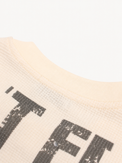 OYL-Lab Waffle Knit Distressed Graphic Tee