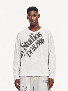 OYL-Lab Blur Text Long Sleeve Tee