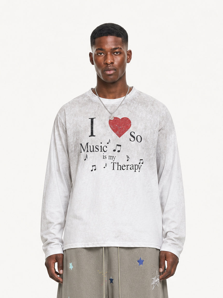 [Copy][Copy][Copy][Copy]OYL-Lab Vintage Fake Two Piece Long Sleeve Tee