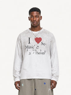 [Copy][Copy][Copy][Copy]OYL-Lab Vintage Fake Two Piece Long Sleeve Tee