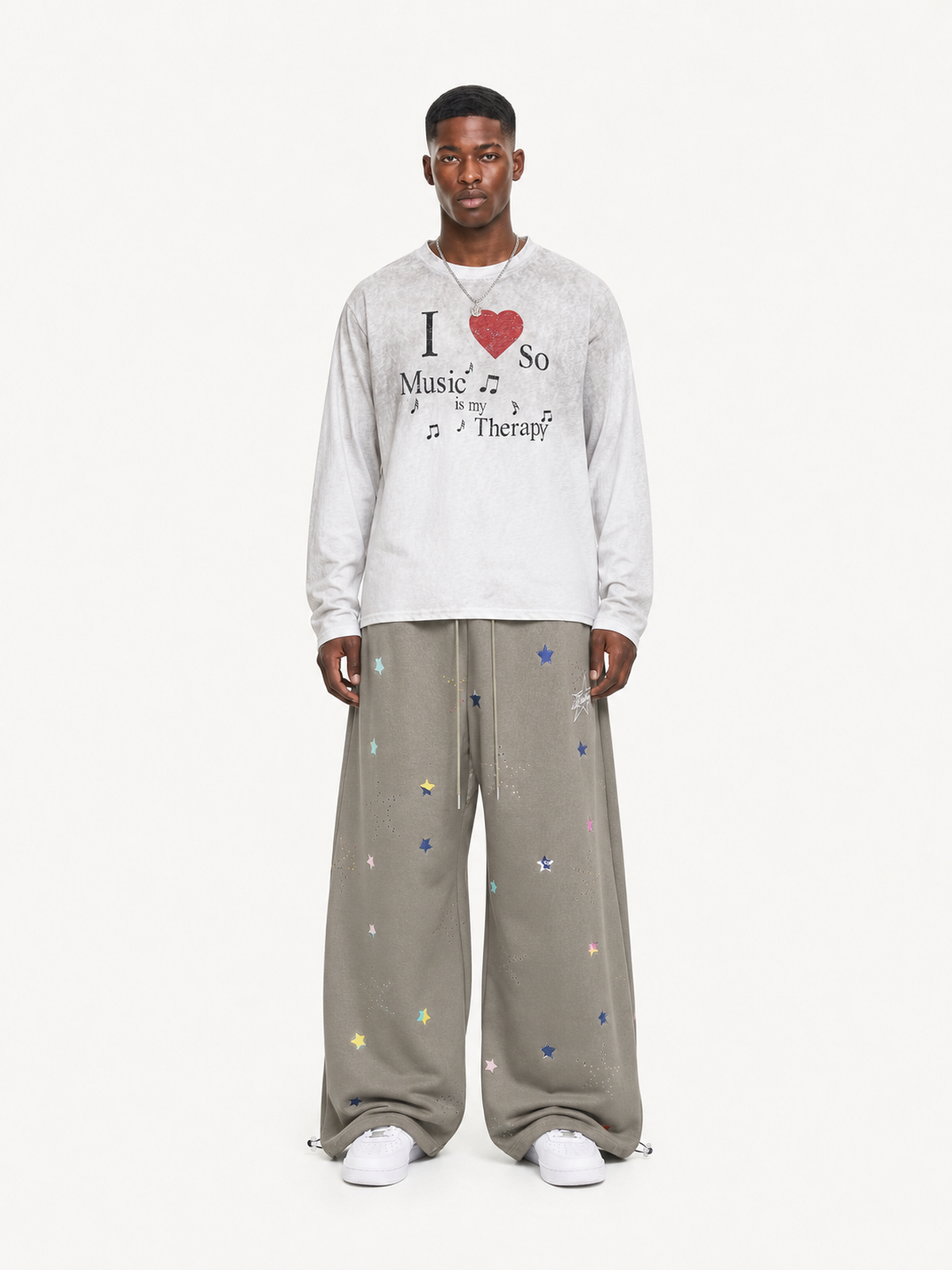 [Copy][Copy][Copy][Copy]OYL-Lab Vintage Fake Two Piece Long Sleeve Tee