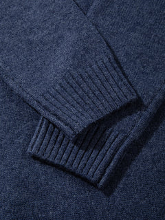 OYL-Lab Mock‑Layer Henley Knit Sweater