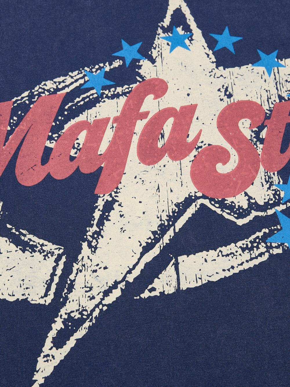 OYL-Lab Vintage Star Print Acid Wash Sweatshirt
