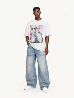 OYL-Lab Blurry Retro Cat Graphic Tee