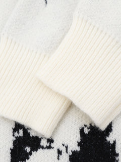 OYL-Lab Cross Figure Jacquard Crewneck Sweater