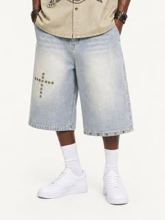 [Copy]OYL-Lab Textured Grid  Baggy Jorts