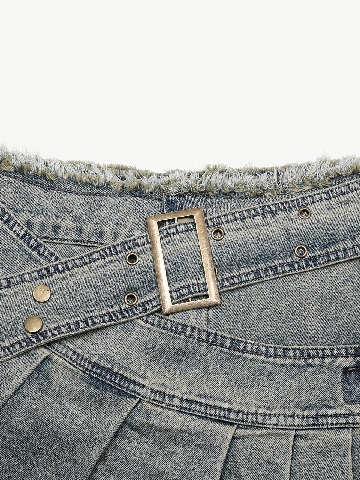 [Copy][Copy][Copy][Copy][Copy]OYL-Lab Star Patch Washed Denim Jorts