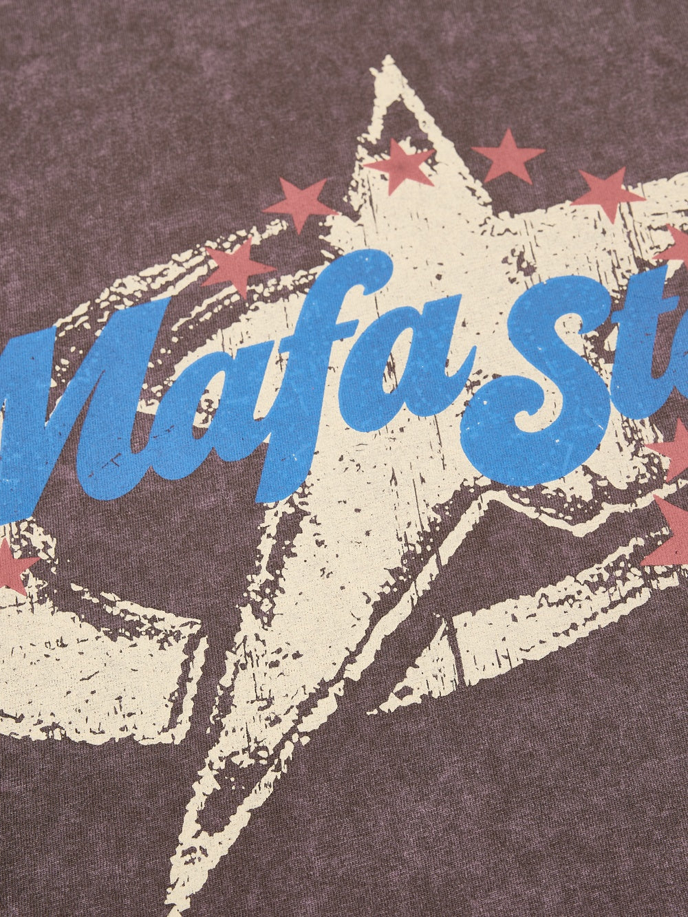 OYL-Lab Vintage Star Print Acid Wash Sweatshirt