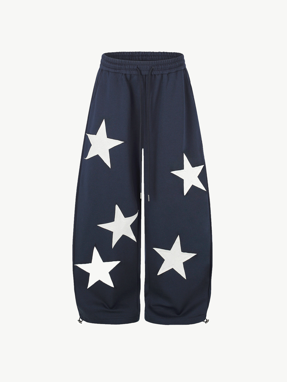 OYL-Lab Star Patch Applique Barrel Baggy Sweatpants