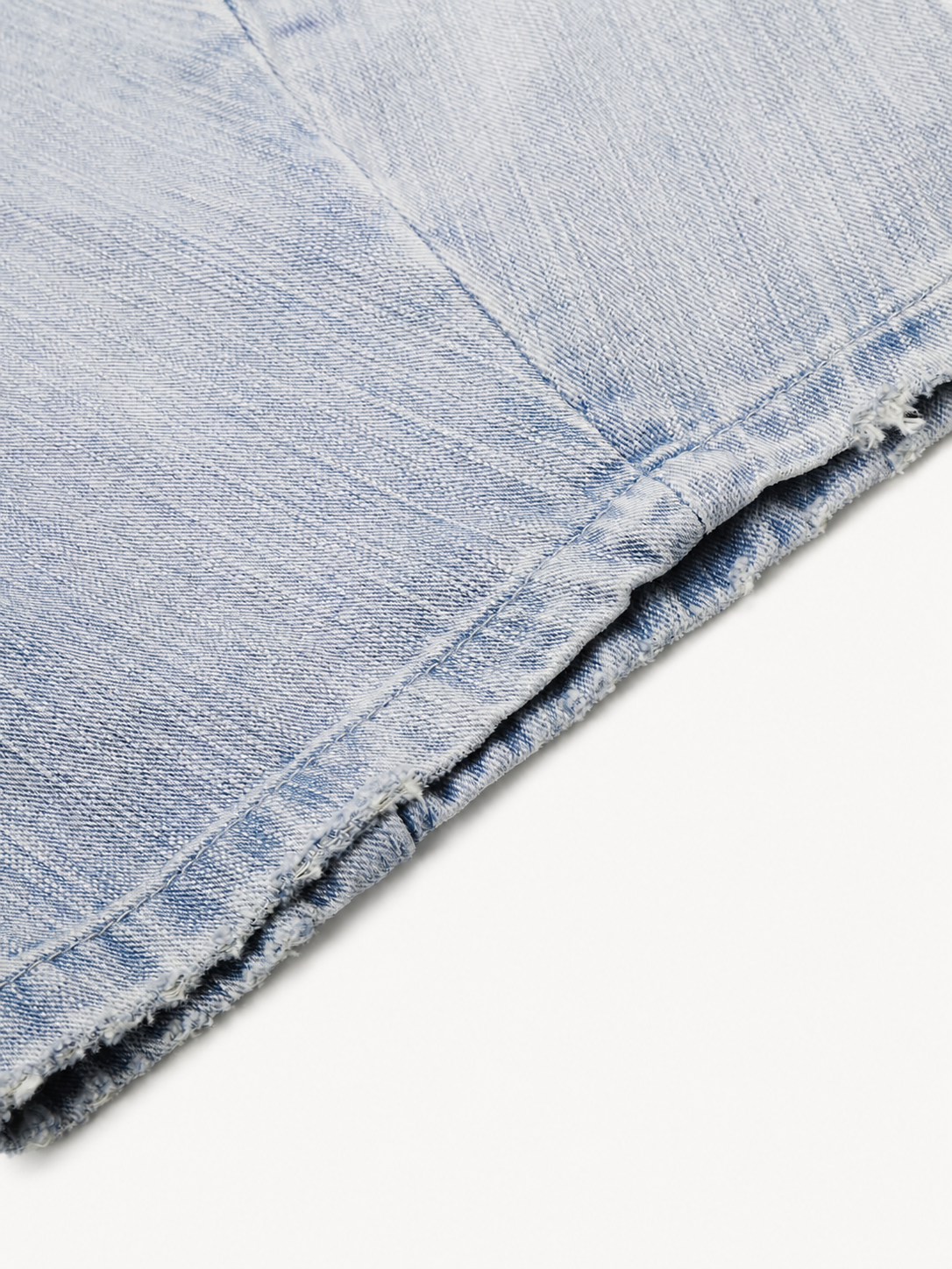 OYL-Lab Curved Seam Baggy Rivet Washed Jeans