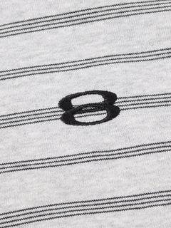 OYL‑Lab Striped Full‑Zip Cropped Hoodie