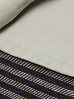 OYL-Lab Striped Layered Polo Long Sleeve Tee