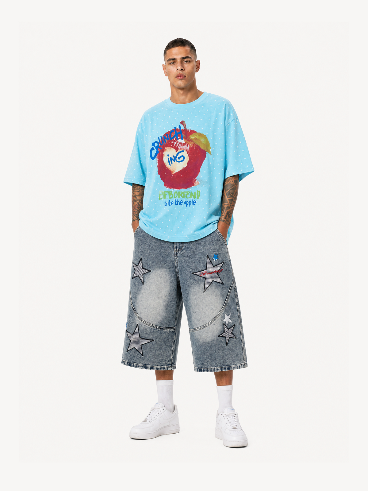 OYL-Lab Star All Over Apple Graphic Tee